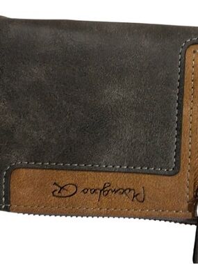 Wilsons Leather Men’s Two-Tone Brown and Gray Leather Wallet